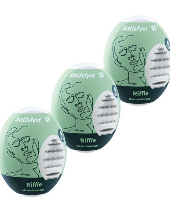 Satisfyer Masturbator Eggs - Riffle 3 Pack