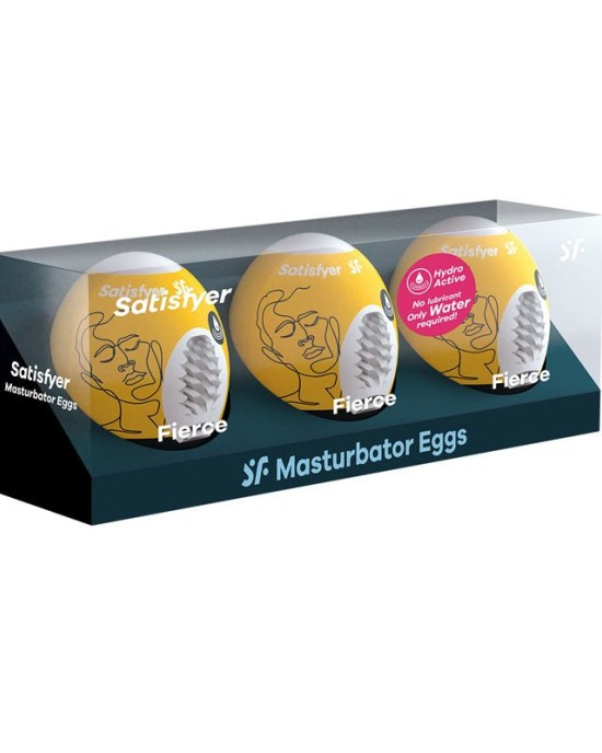 Satisfyer Masturbator Eggs - Fierce 3 Pack