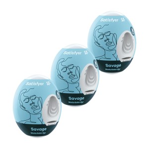 Satisfyer Masturbator Eggs - Savage 3 Pack