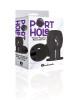 The 9's Port Hole - Hollow Butt Plug - Black