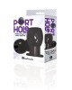 The 9's Port Hole - Hollow Butt Plug - Black