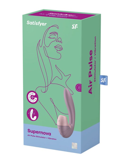 Satisfyer Supernova - Vibrator with Air Pulsation - Rose