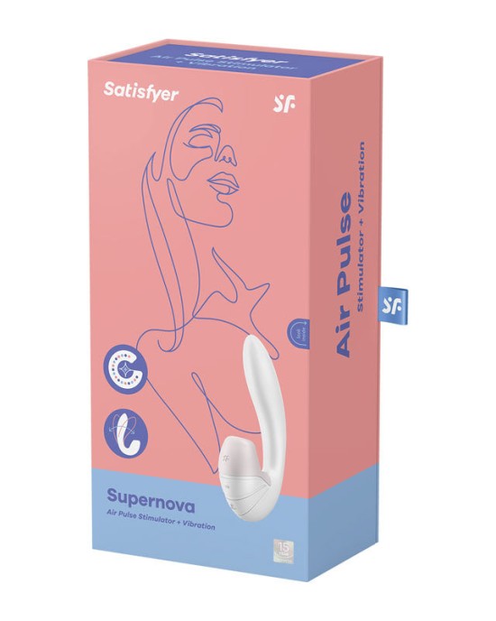 Satisfyer Supernova - Vibrator with Air Pulsation - White