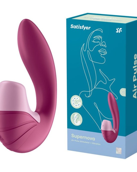 Satisfyer Supernova - Vibrator with Air Pulsation - Berry