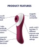 Satisfyer Dual Crush - Red Air Pulse Stimulator with Vibration