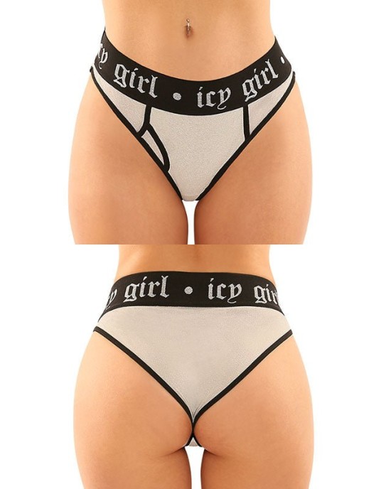 Vibes Icy Girl Brief & Thong - 2 Pack - L/XL