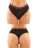 Vibes Sexy Bitch Brief & Thong - 2 Pack - L/XL