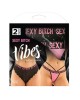 Vibes Sexy Bitch Brief & Thong - 2 Pack - S/M