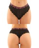 Vibes Sexy Bitch Brief & Thong - 2 Pack - S/M