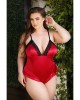 CURVE CLEO Skirted Teddy - Red - 1X/2X