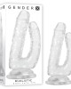 Gender X Dualistic- Clear 23.5cm Double Penetrating Dong