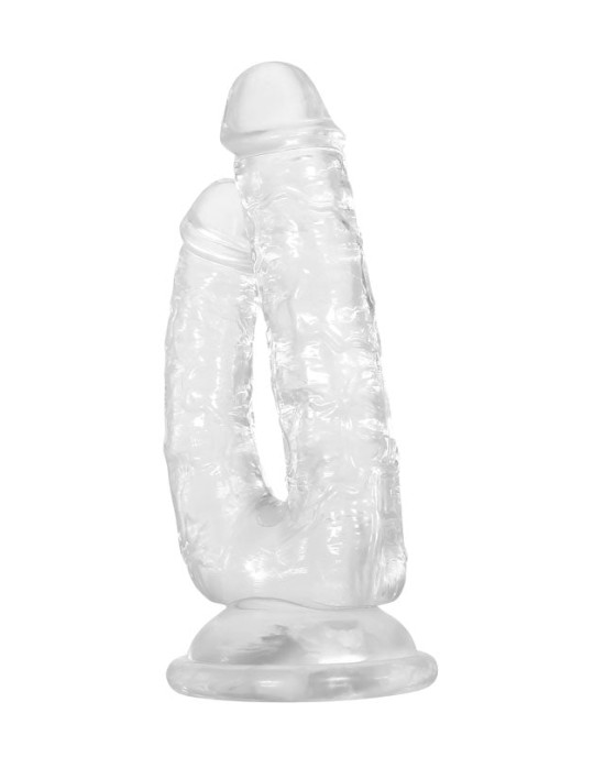 Gender X Dualistic- Clear 23.5cm Double Penetrating Dong