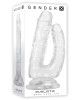 Gender X Dualistic- Clear 23.5cm Double Penetrating Dong