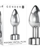 Gender X Rockin' Metal Pllug -  9.3cm Rechargeable Butt Plug