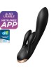 Satisfyer Double Flex App Rabbit Vibrator - Black