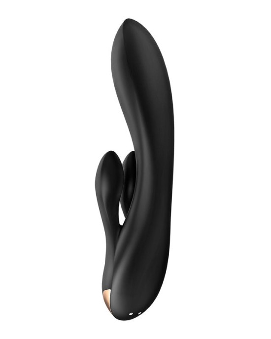 Satisfyer Double Flex App Rabbit Vibrator - Black