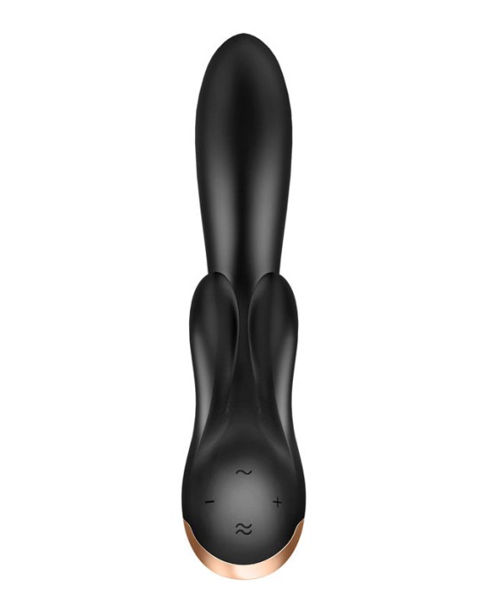 Satisfyer Double Flex App Rabbit Vibrator - Black