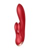 Satisfyer Double Flex App Rabbit Vibrator - Red