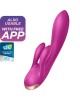 Satisfyer Double Flex App Rabbit Vibrator - Violet