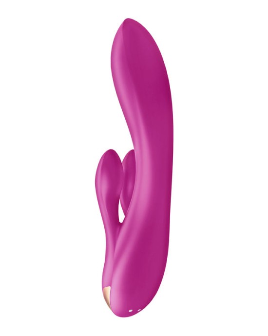 Satisfyer Double Flex App Rabbit Vibrator - Violet