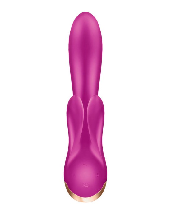 Satisfyer Double Flex App Rabbit Vibrator - Violet