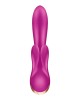 Satisfyer Double Flex App Rabbit Vibrator - Violet