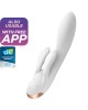 Satisfyer Double Flex App Rabbit Vibrator - White