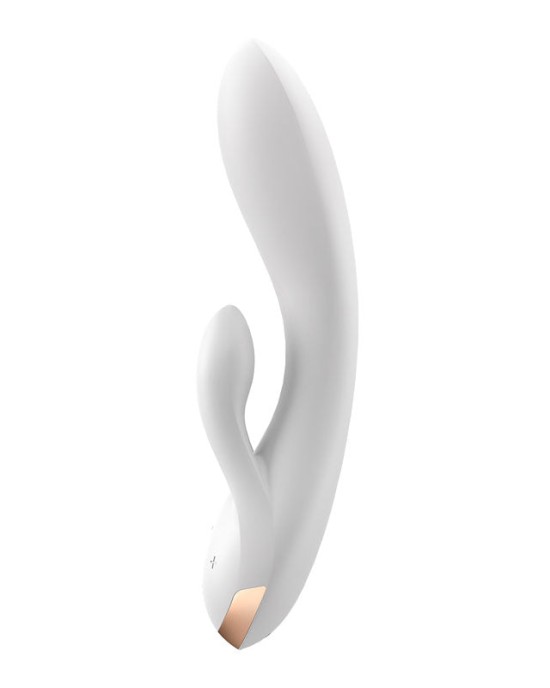 Satisfyer Double Flex App Rabbit Vibrator - White