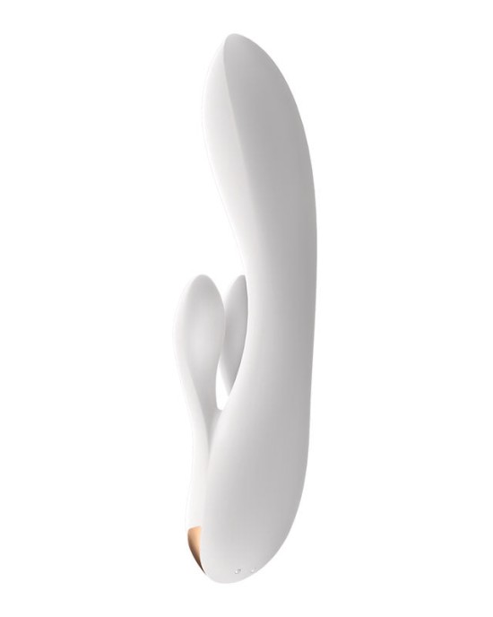 Satisfyer Double Flex App Rabbit Vibrator - White