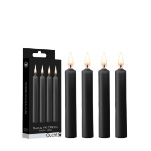 Ouch! Teasing Wax Black Drip Candles - 4 Pack