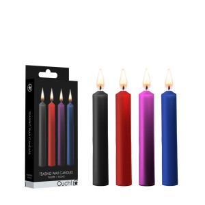 Ouch! Teasing Wax Coloured Drip Candles - 4 Pack