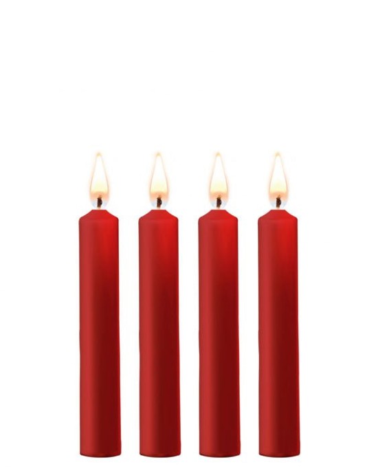 Ouch! Teasing Wax Red Drip Candles - 4 Pack