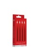 Ouch! Teasing Wax Red Drip Candles - 4 Pack