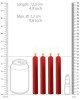 Ouch! Teasing Wax Red Drip Candles - 4 Pack