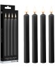 Ouch! Teasing Wax Large Black Drip Candles - 4 Pack