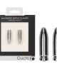 OUCH! Magnetic Nipple Clamps - Silver Diamond Bullet