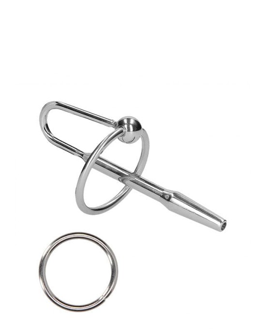 OUCH! Urethral Sounding - Stainless Steel 8cm Plug with Ring