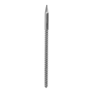 OUCH! Urethral Sounding - Stainless Steel Ribbed 15cm Dilator