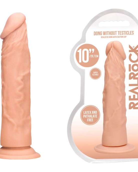 RealRock 10 Inch Realistic Flesh Dildo