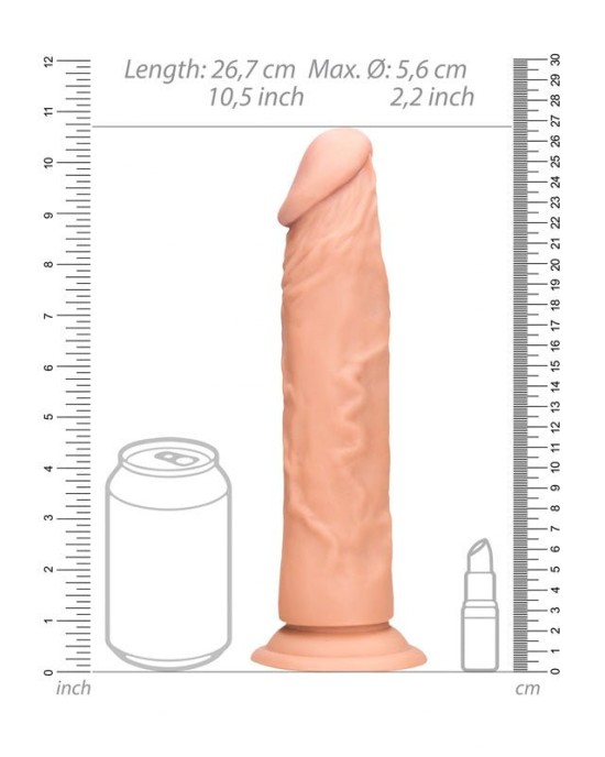 RealRock 10 Inch Realistic Flesh Dildo