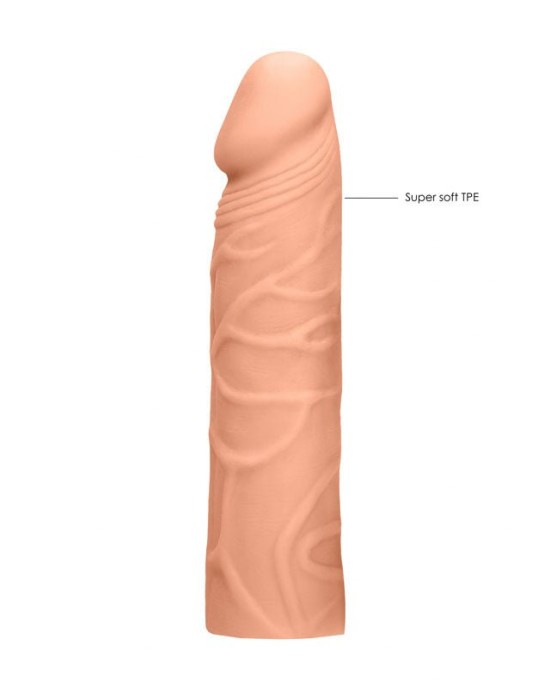 RealRock 7 Inch Realistic Penis Extender - Flesh