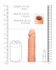 RealRock 7 Inch Realistic Penis Extender - Flesh