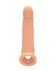 RealRock 9 Inch Realistic Penis Extender with Rings - Flesh