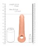 RealRock 9 Inch Realistic Penis Extender with Rings - Flesh