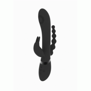 Vive RINI Rabbit Vibrator with Anal Teaser - Black