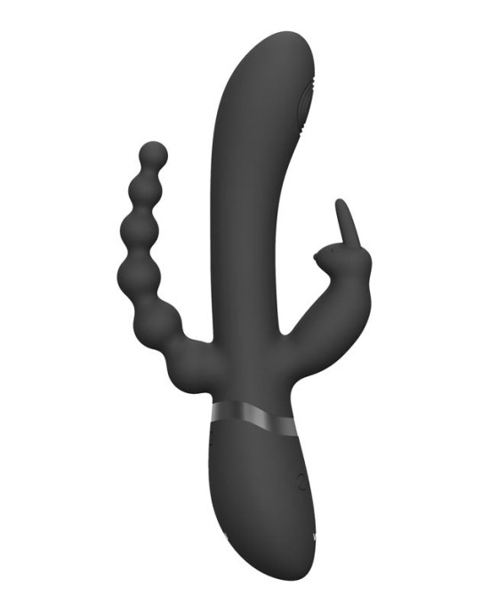 Vive RINI Rabbit Vibrator with Anal Teaser - Black