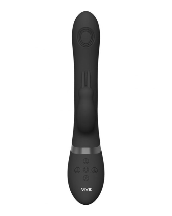 Vive RINI Rabbit Vibrator with Anal Teaser - Black