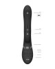 Vive RINI Rabbit Vibrator with Anal Teaser - Black