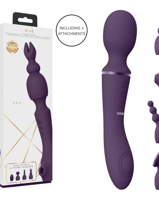 Vive NAMI - Purple Massager Wand with Pulse Wave