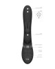 Vive TAKA Inflatable Rabbit Vibrator - Black